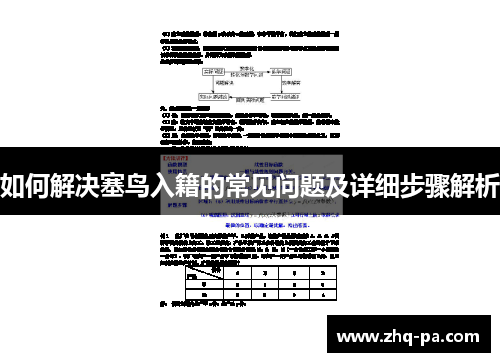 如何解决塞鸟入籍的常见问题及详细步骤解析
